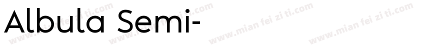 Albula Semi字体转换